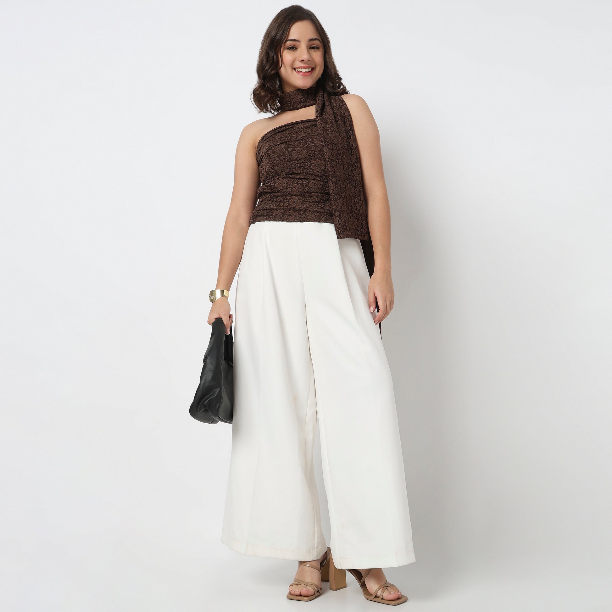 Solid Off Shoulder Crop Top