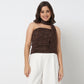 Solid Off Shoulder Crop Top