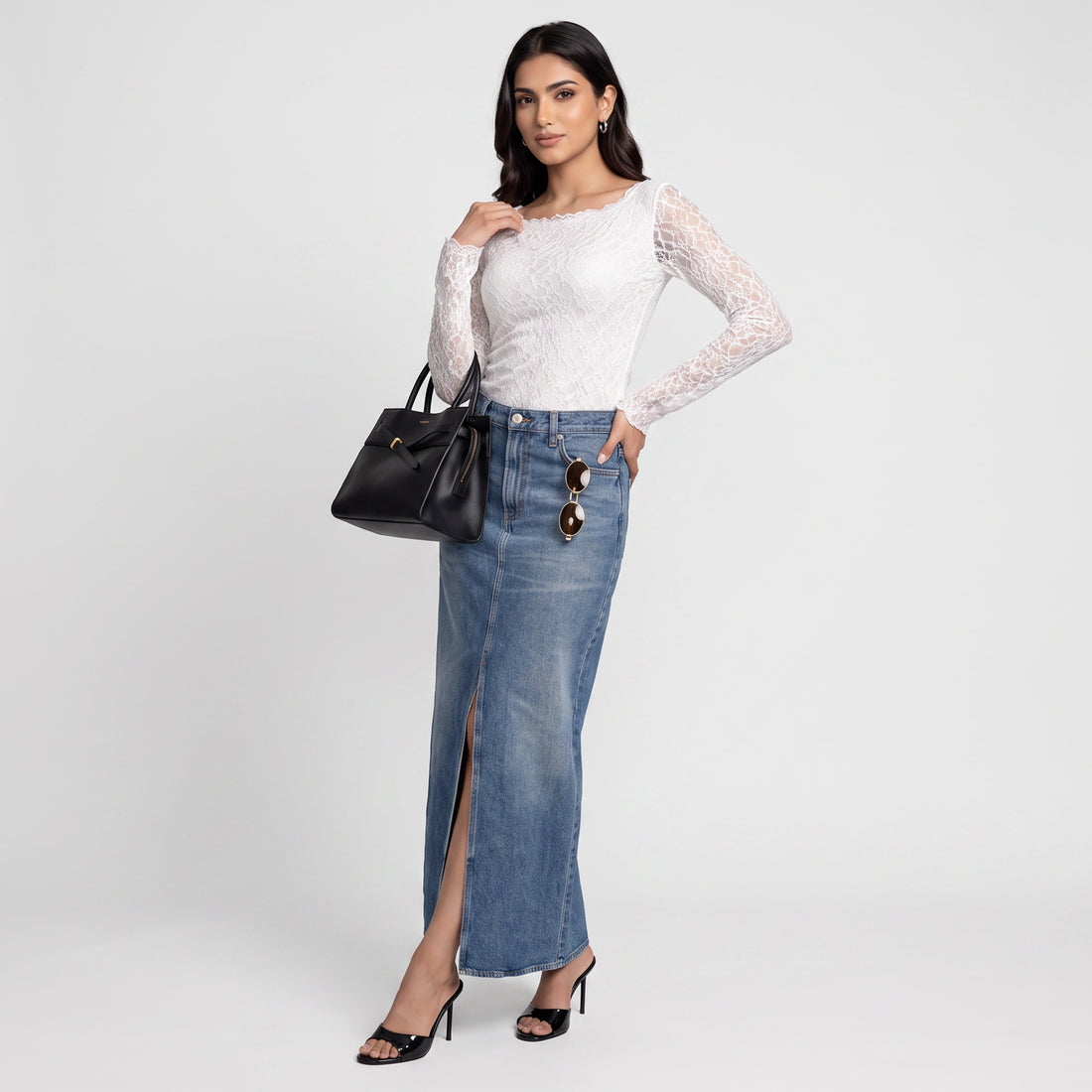 Lace Boat Neck Top