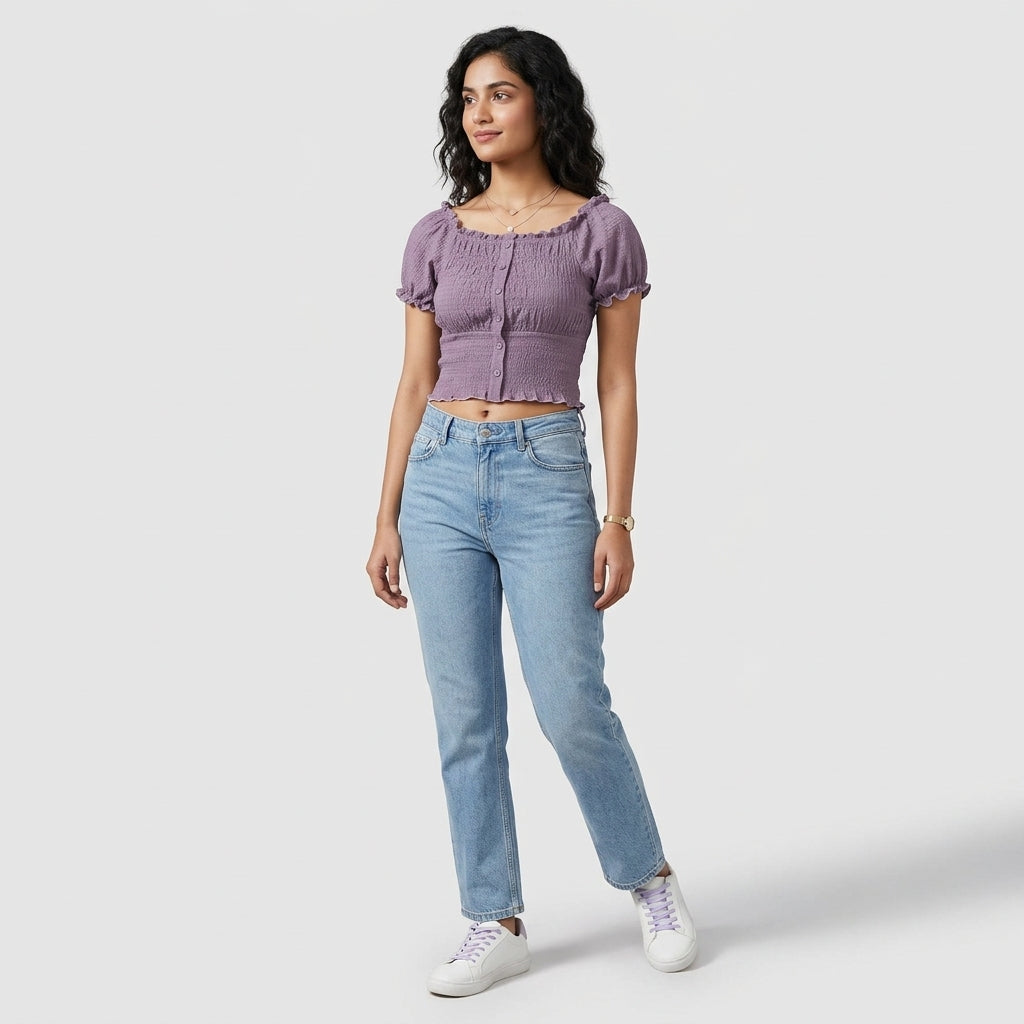 Slim Fit Solid Top