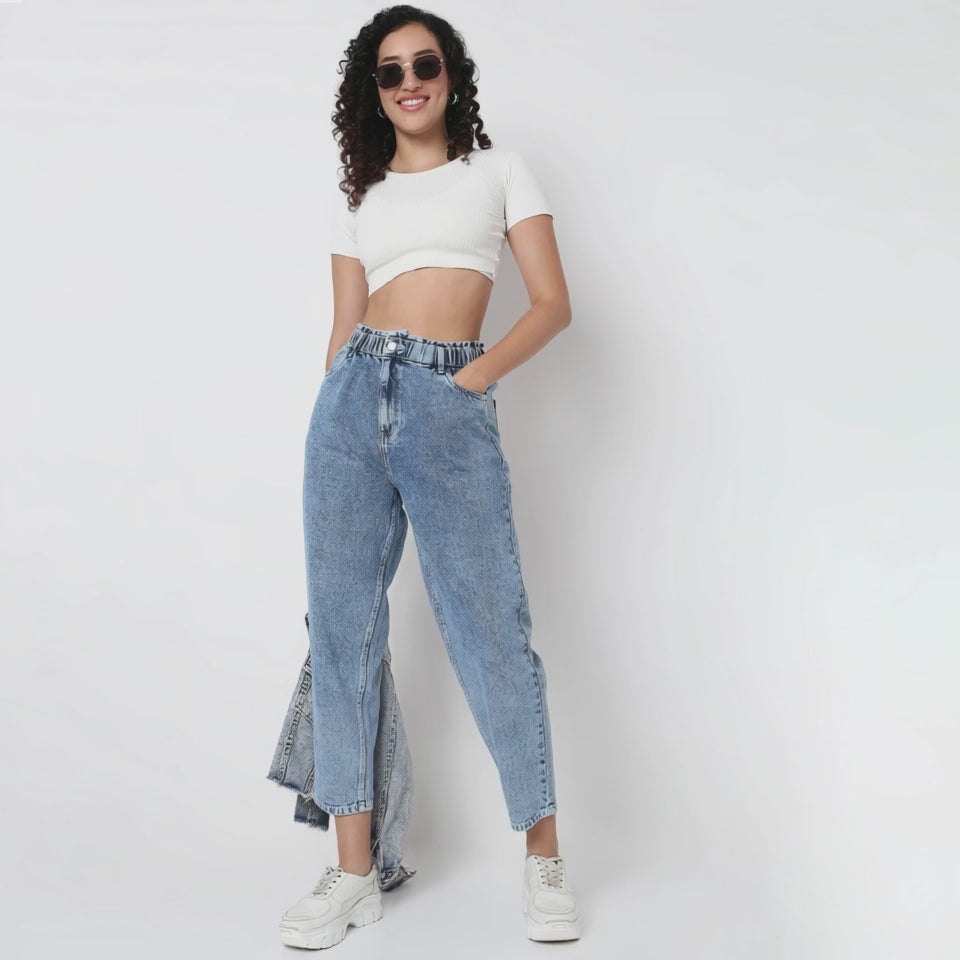 SU Jeans™ Slouch Fit High Rise Jeans