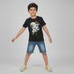 Boys Cotton Crew Neck Graphitee
