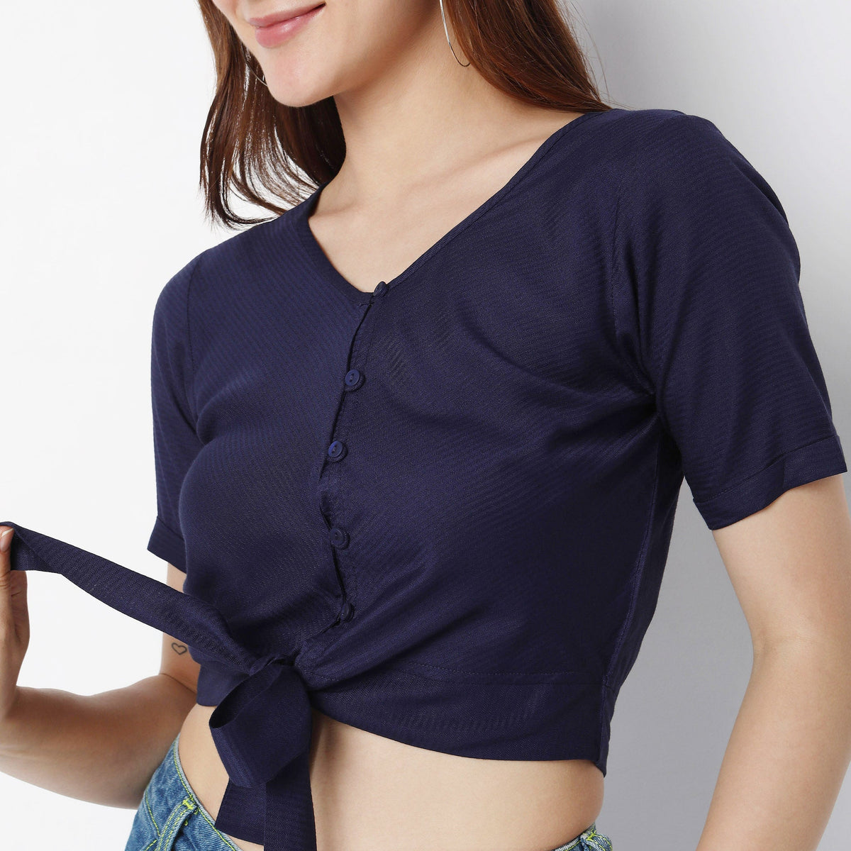 Regular Fit Solid Top