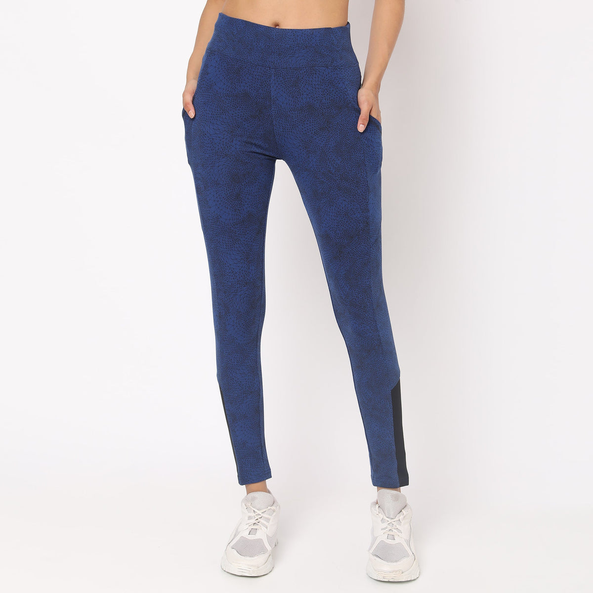 Slim Fit Printed High Rise Jeggings