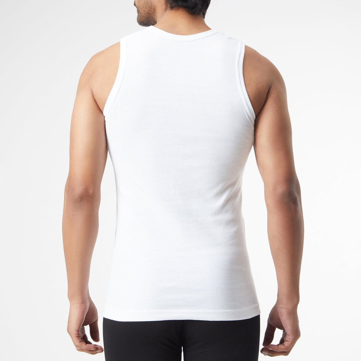 Men Wearing Cotton Solid Mens Vest