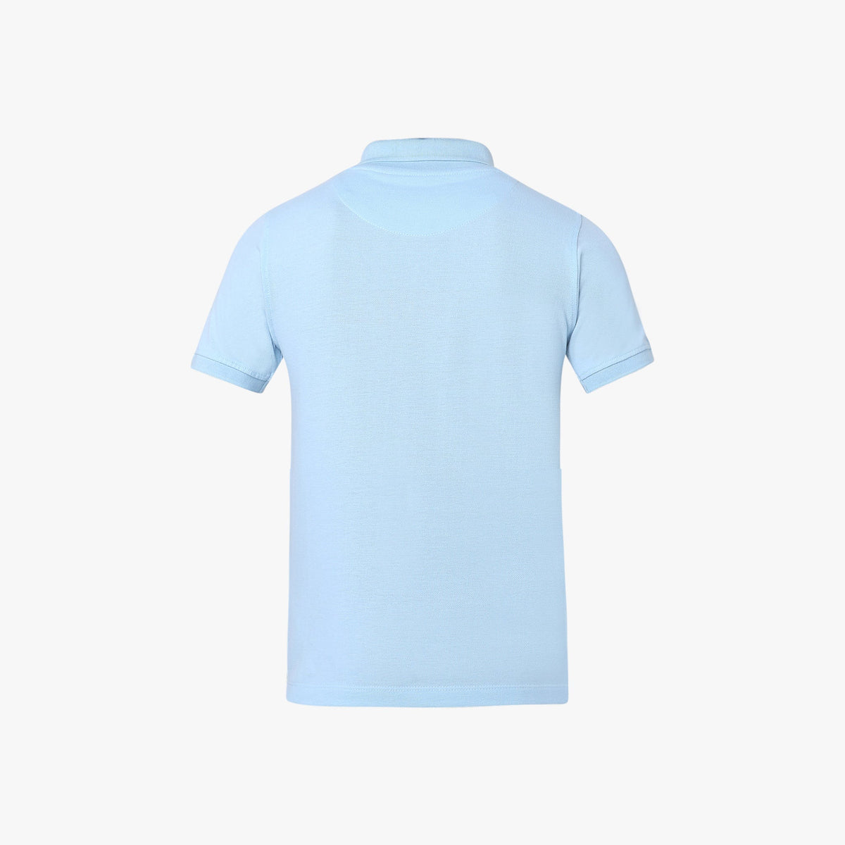 Boy Wearing Boy's Regular Fit Solid Polo T-Shirt