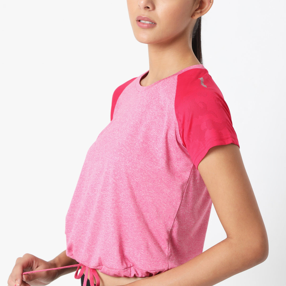 Women Wearing Regular Fit Solid T-Shirt