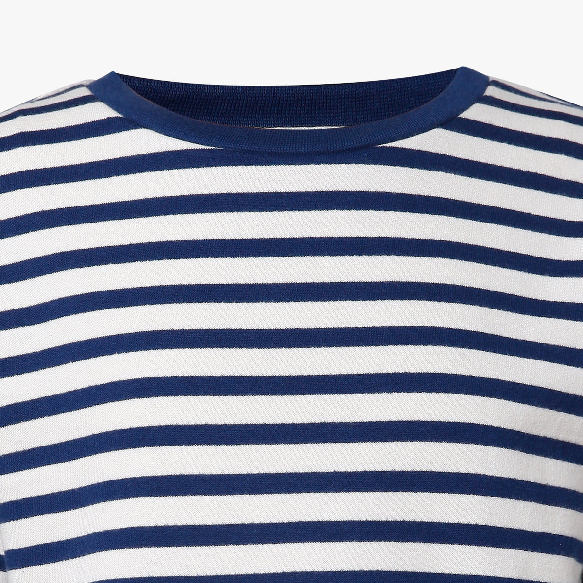 Girl Wearing Girl's Regular Fit Striped T-Shirt