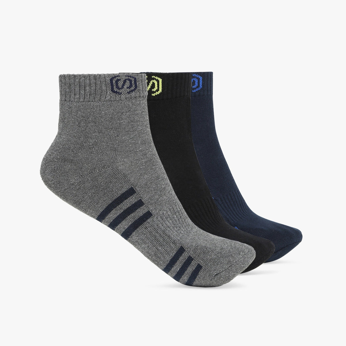 Men Wearing Assorted Free Size Socks