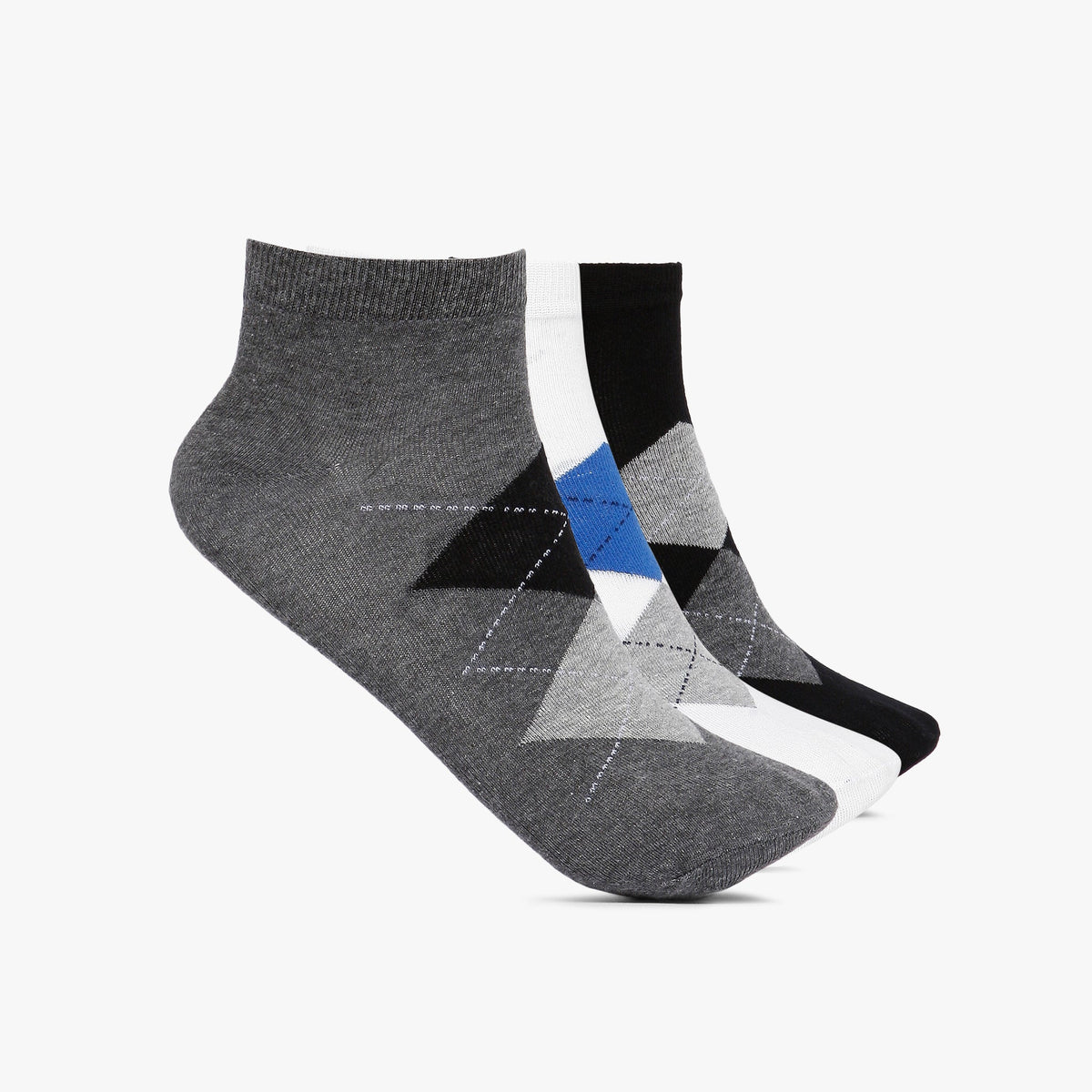 Men Wearing Assorted Free Size Ankle Socks