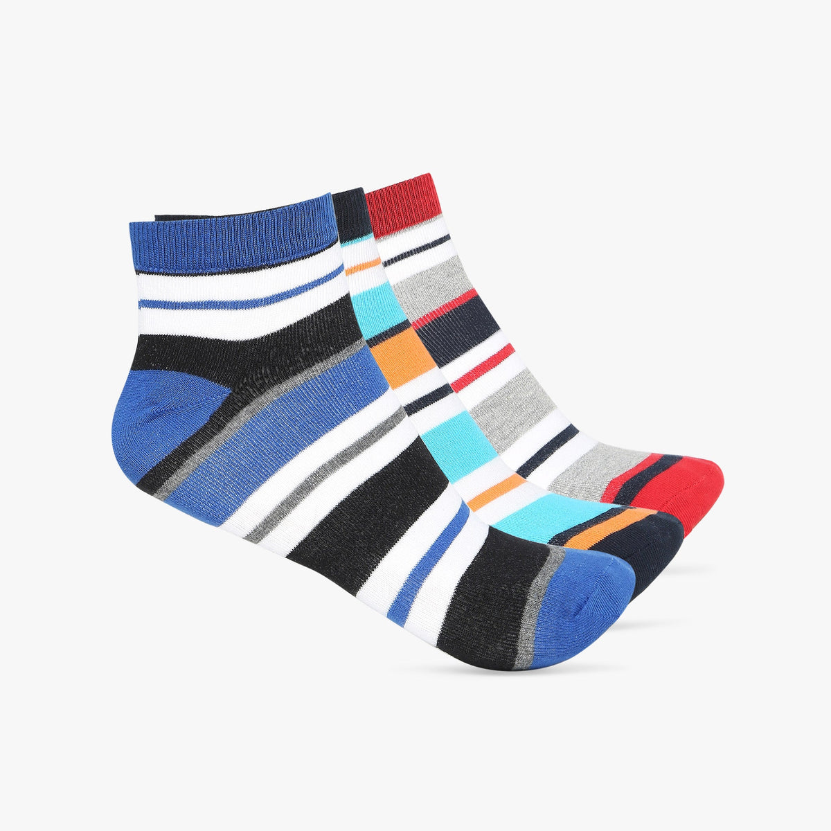 Men Wearing Assorted Free Size Ankle Socks