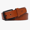 Men Wearing Genuine Leather Brown Belts