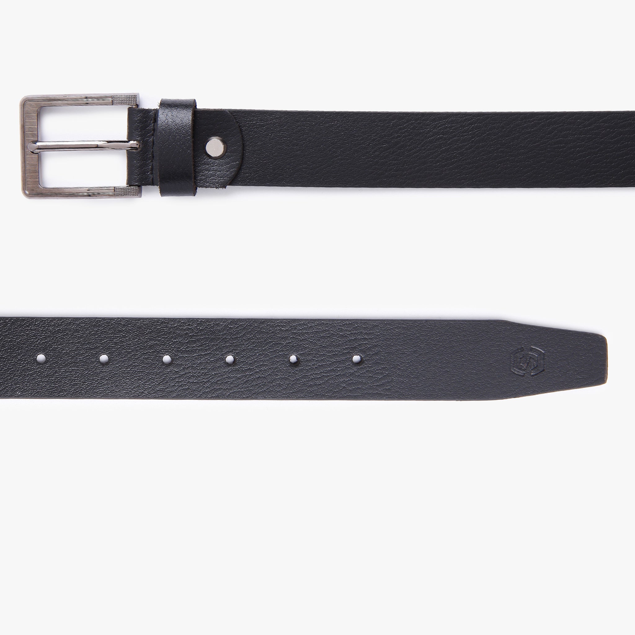 Men Wearing Genuine Leather Black Belts