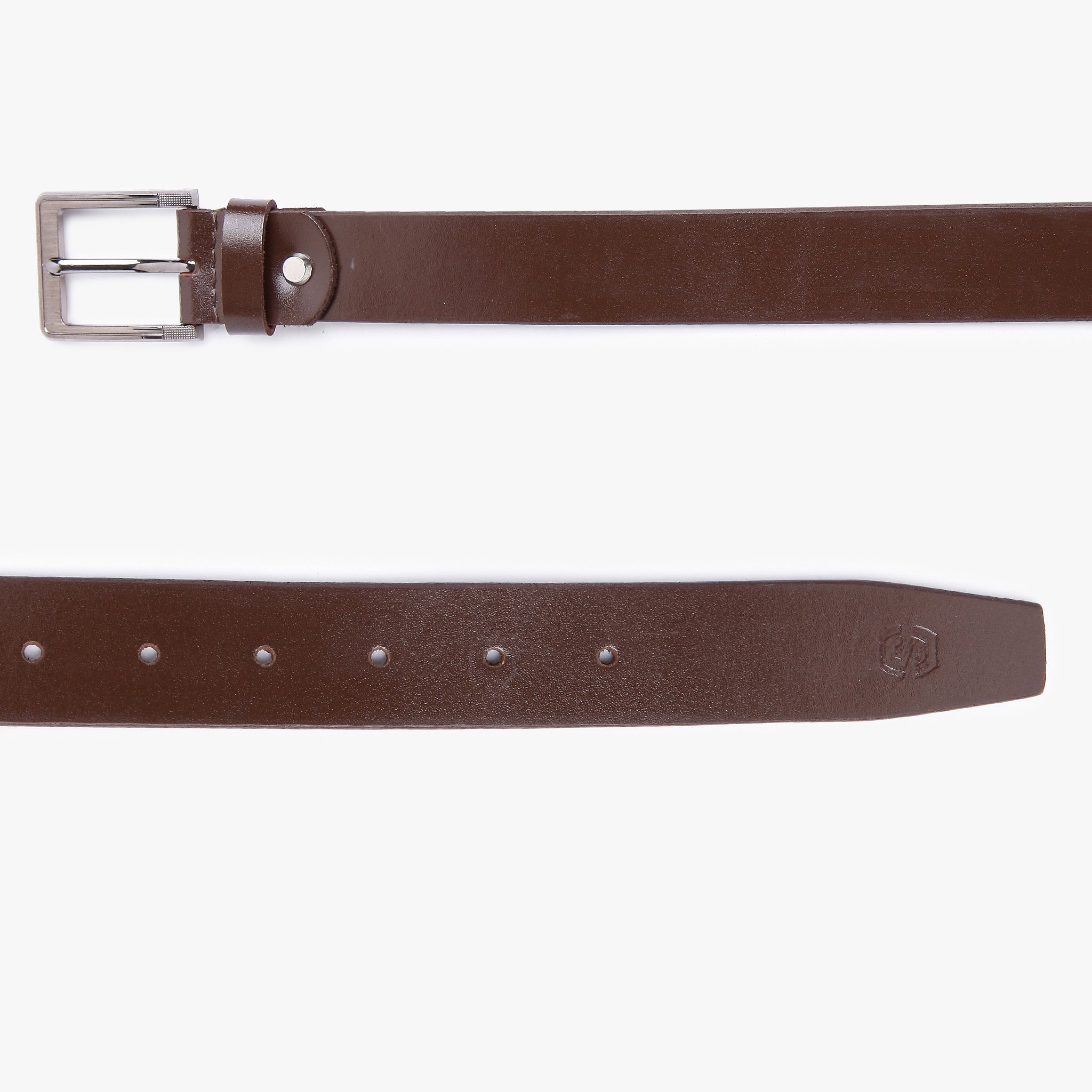 Men Wearing Genuine Leather Brown Belts