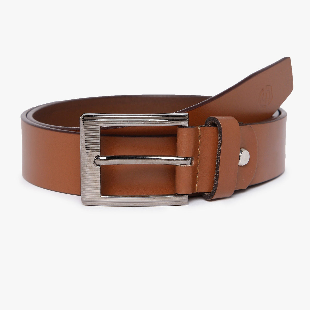 Men Wearing Genuine Leather Brown Belts