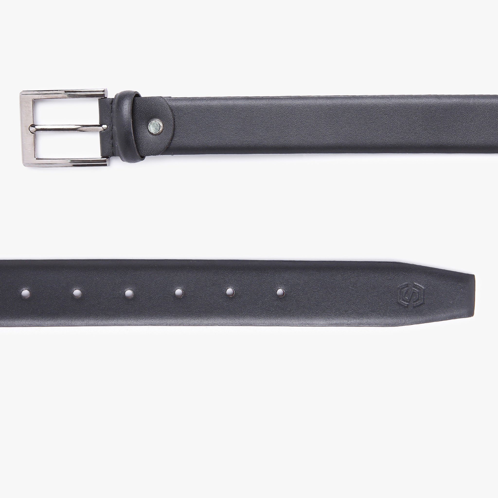 Men Wearing Genuine Leather Black Belts