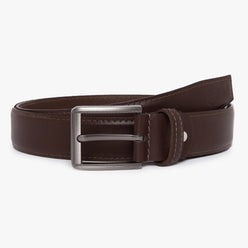 Men Wearing Genuine Leather Brown Belts