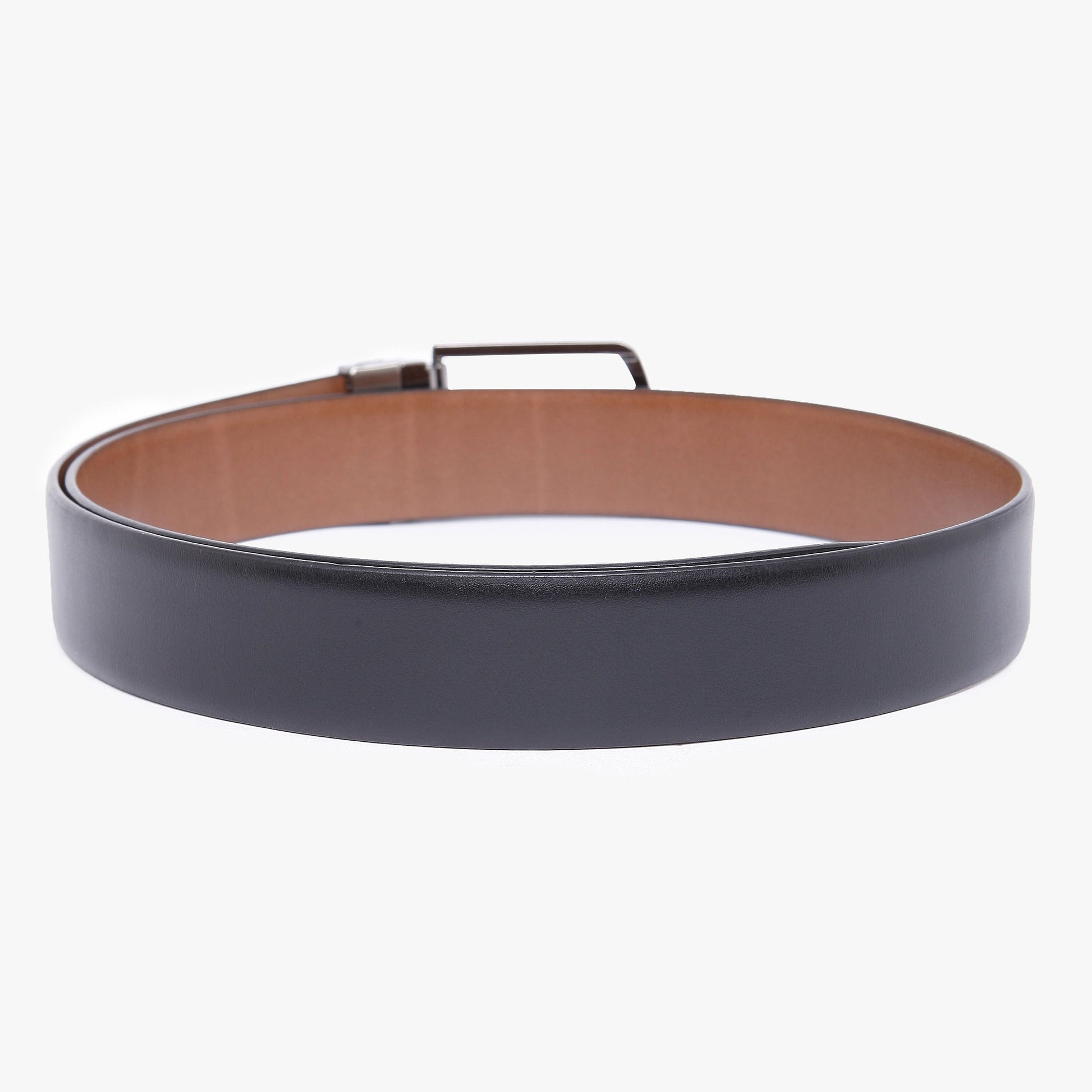 Men Wearing Genuine Leather Black & Brown Belts