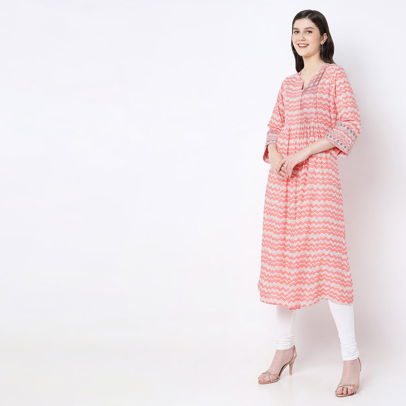 Regular Fit Printed Kurta