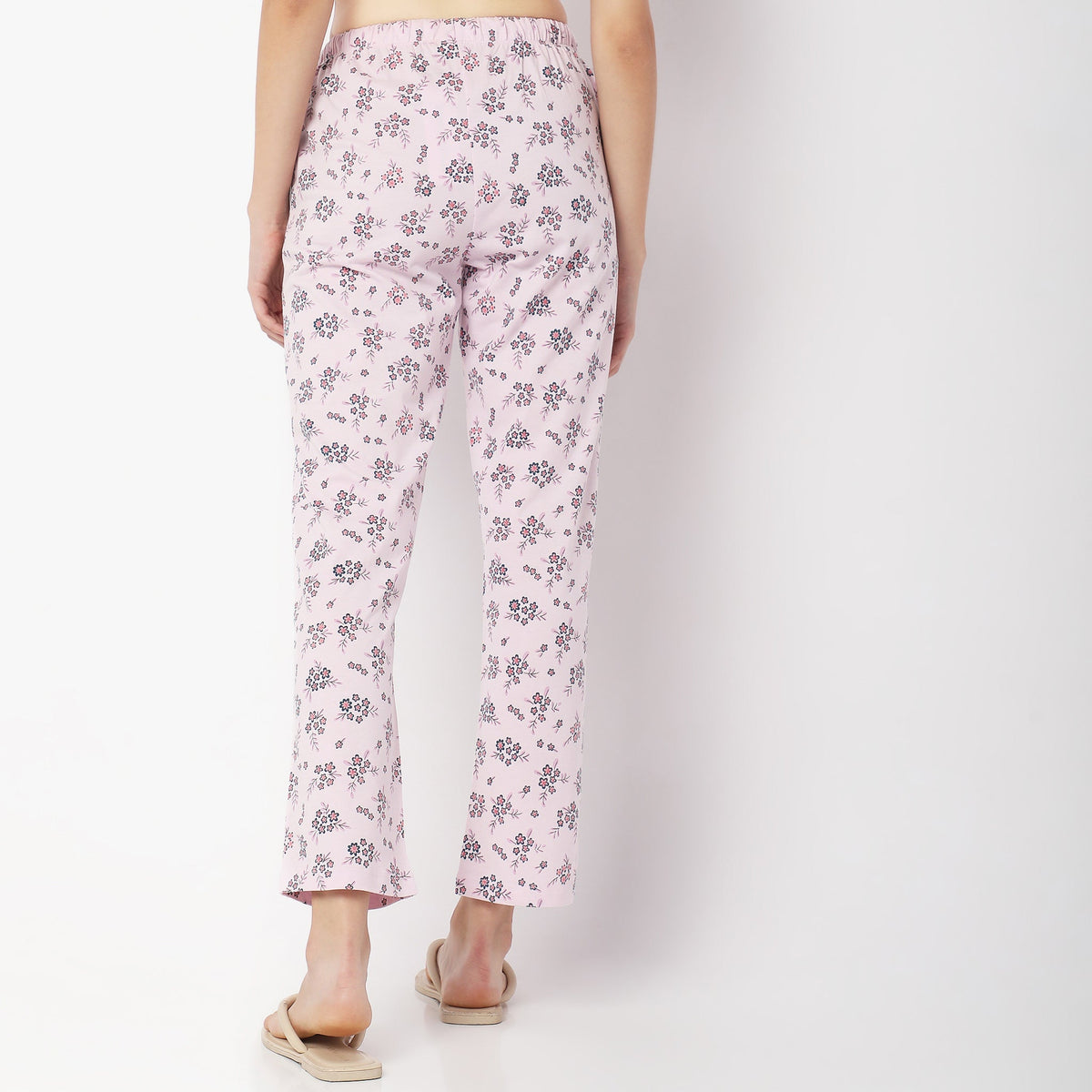 Regular Fit Printed Mid Rise Pyjamas