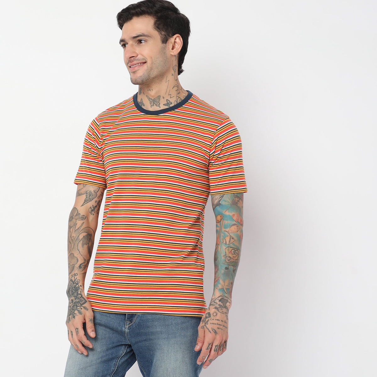 Regular Fit Striped T-Shirt