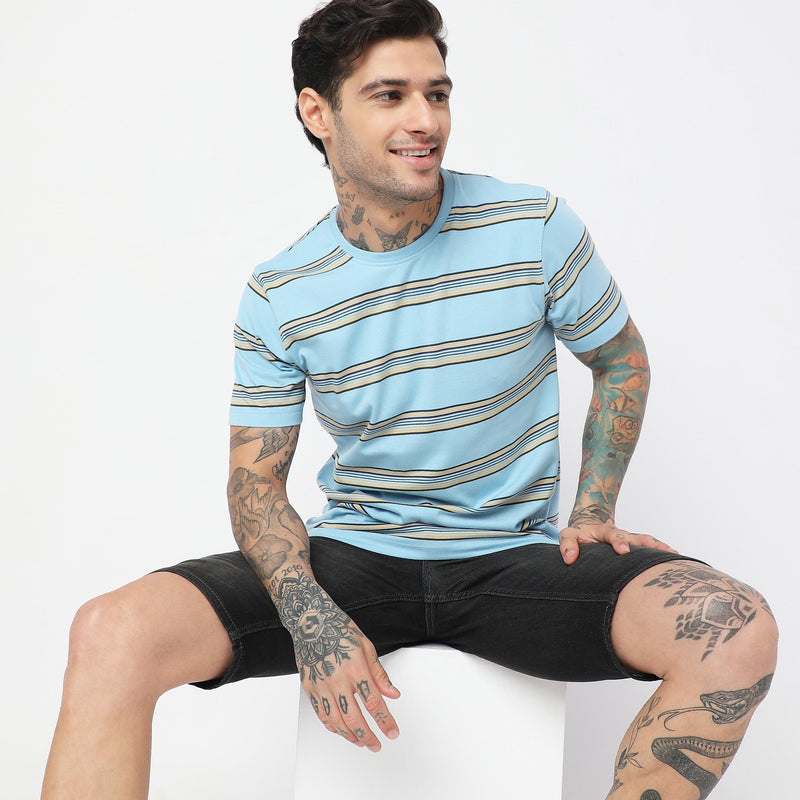 Regular Fit Striped T-Shirt