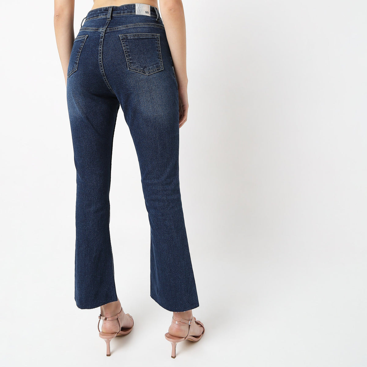 Boot Cut Solid Jeans