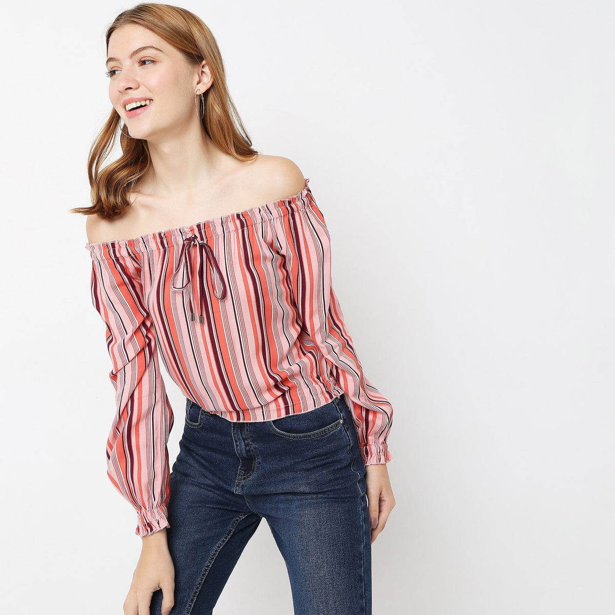 Regular Fit Striped Top