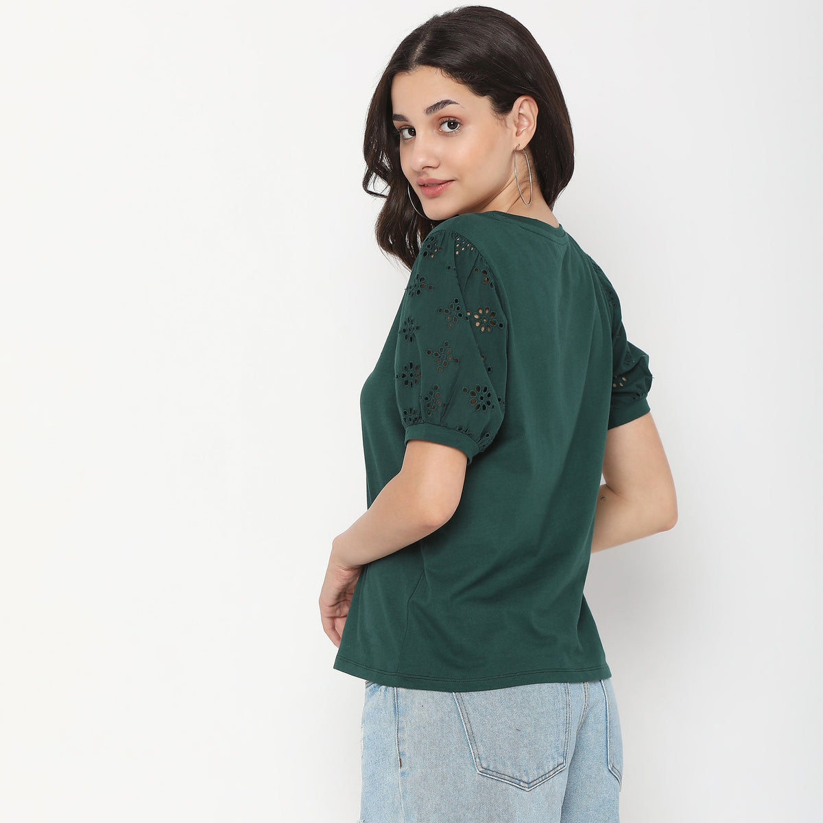 Regular Fit Solid T-Shirt