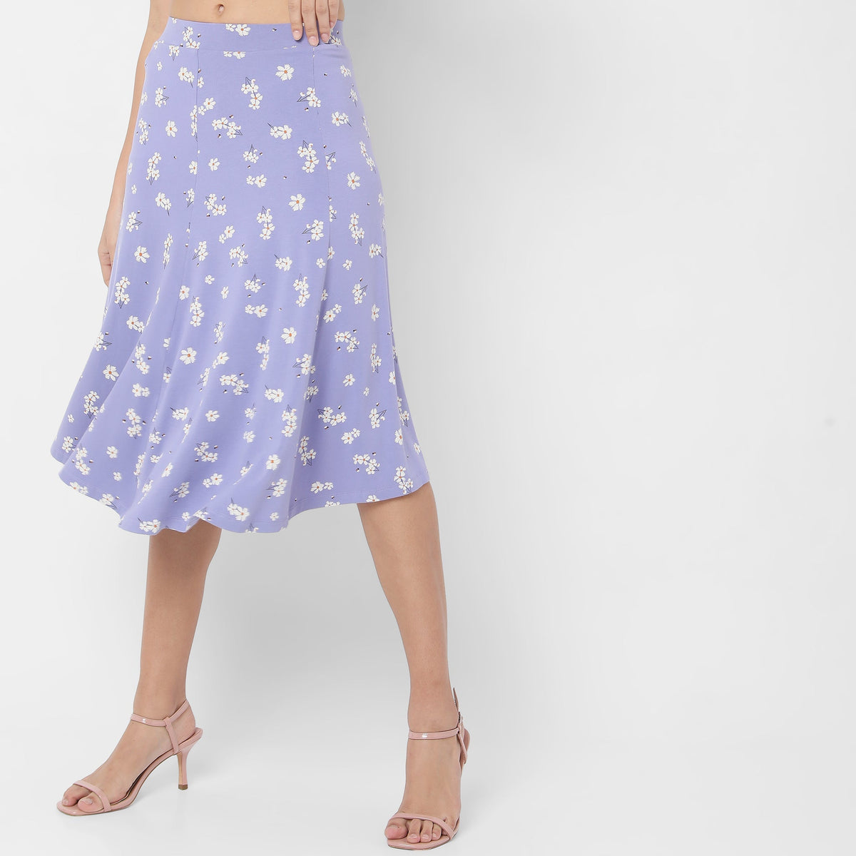 Regular Fit Floral Skirts