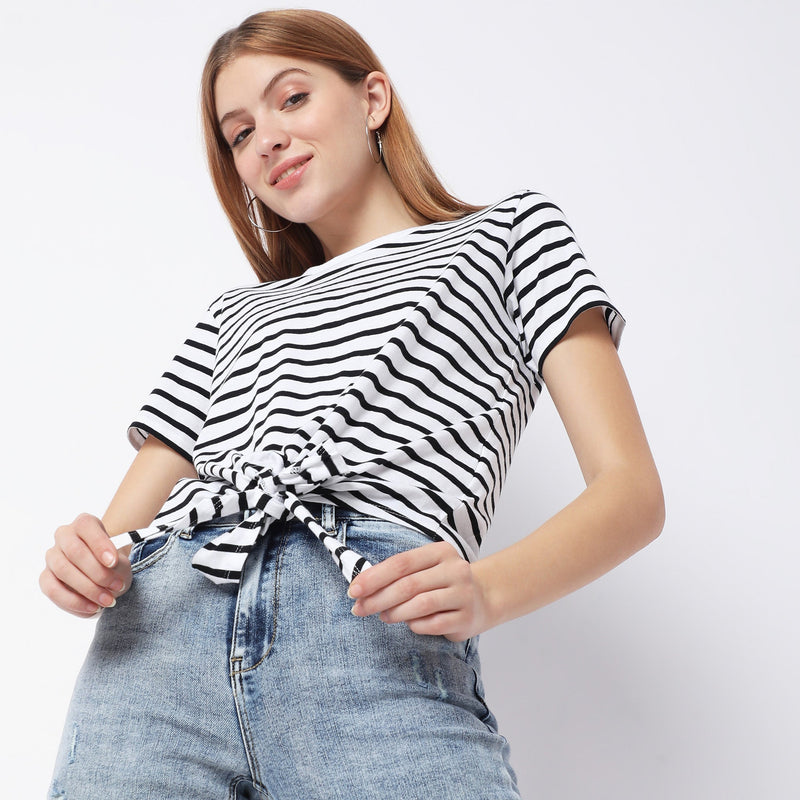 Regular Fit Striped T-Shirt