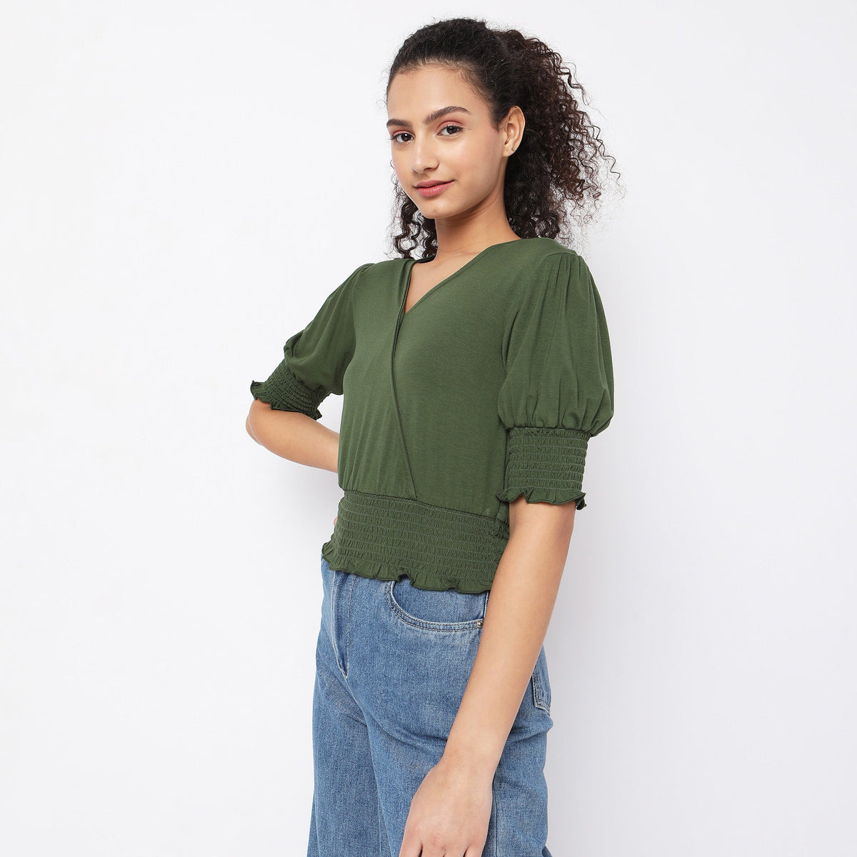 Regular Fit Solid Top