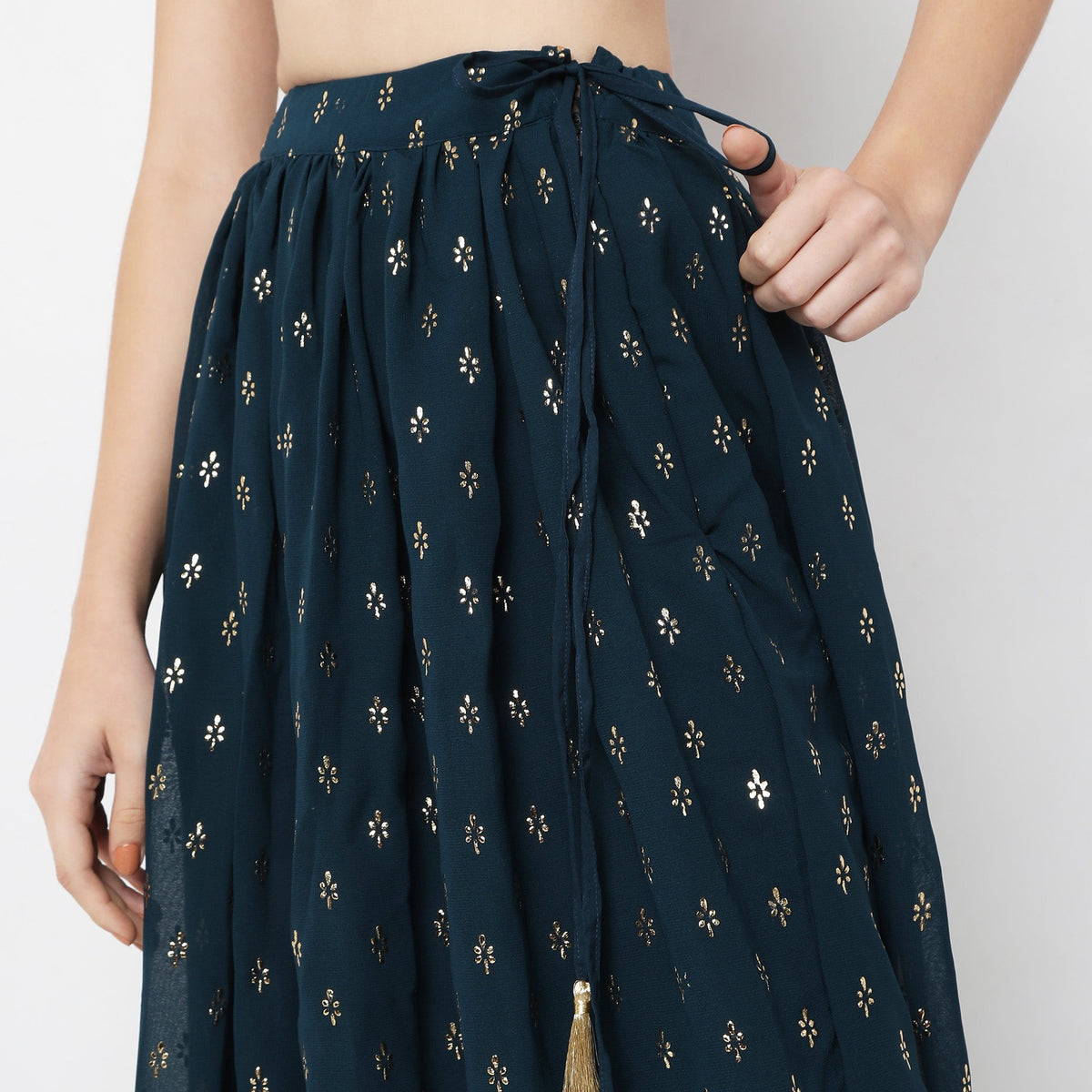 Flare Fit Printed Skirts