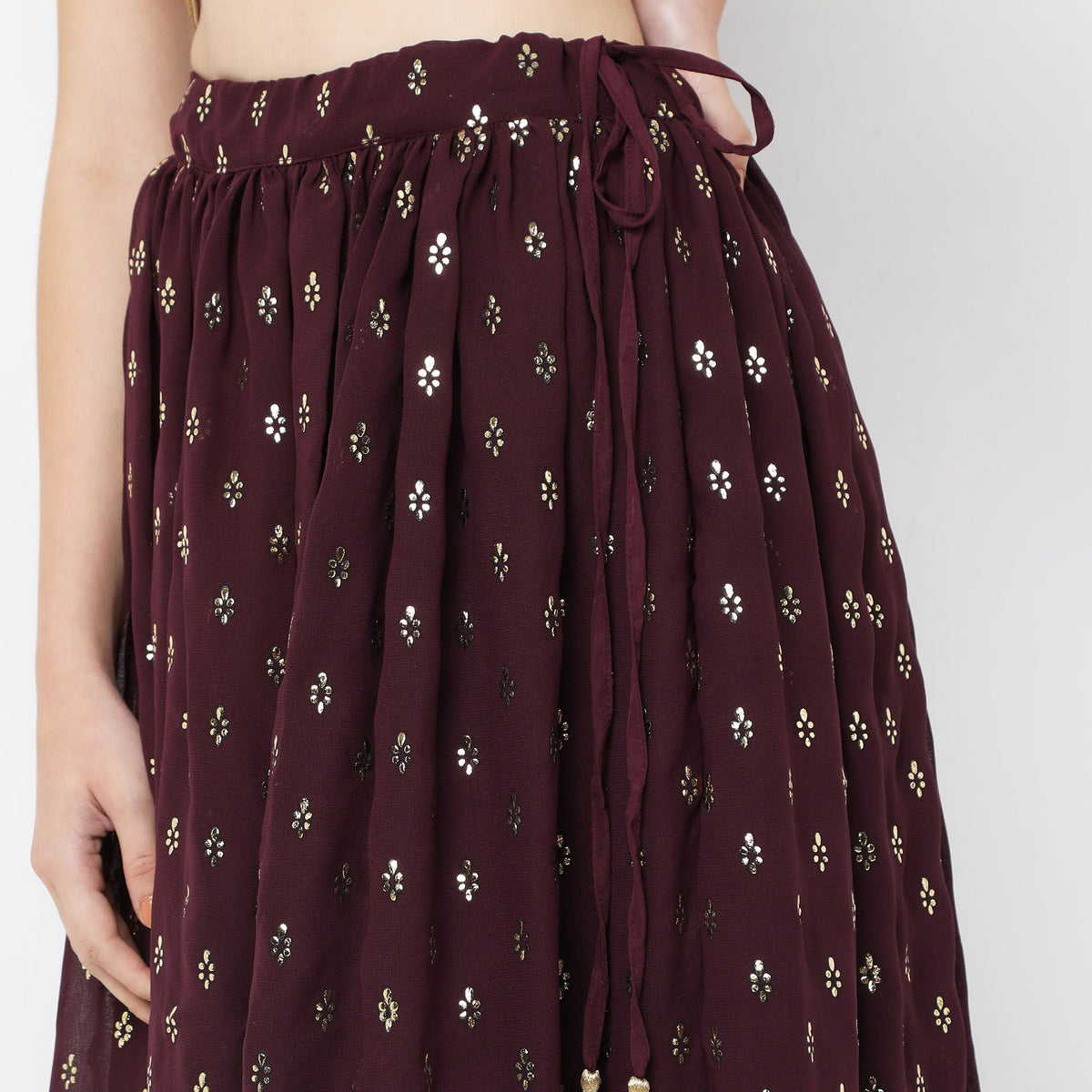 Flare Fit Printed Skirts