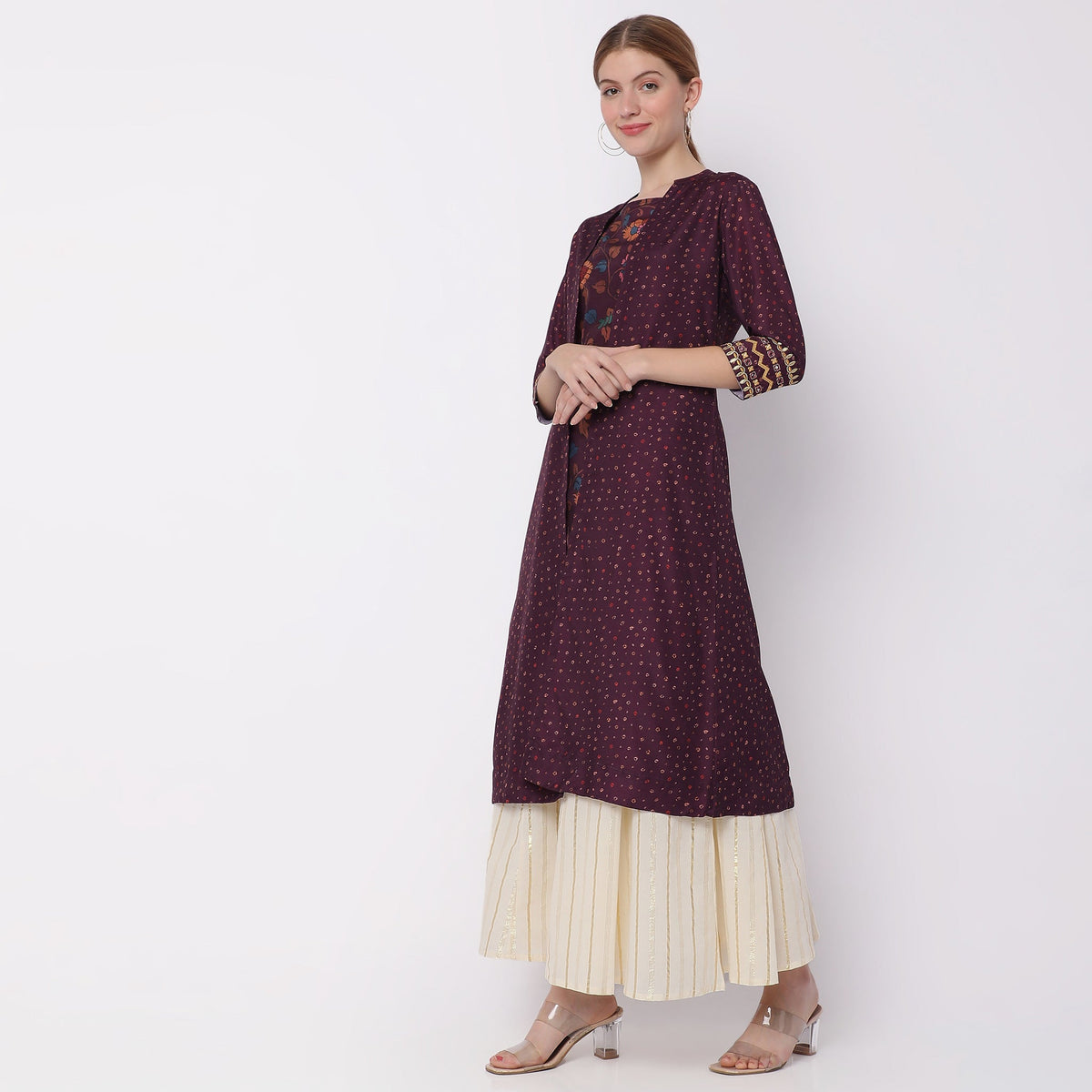 Flare Fit Printed Kurta