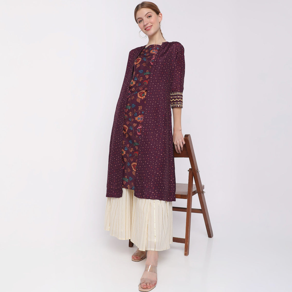 Flare Fit Printed Kurta