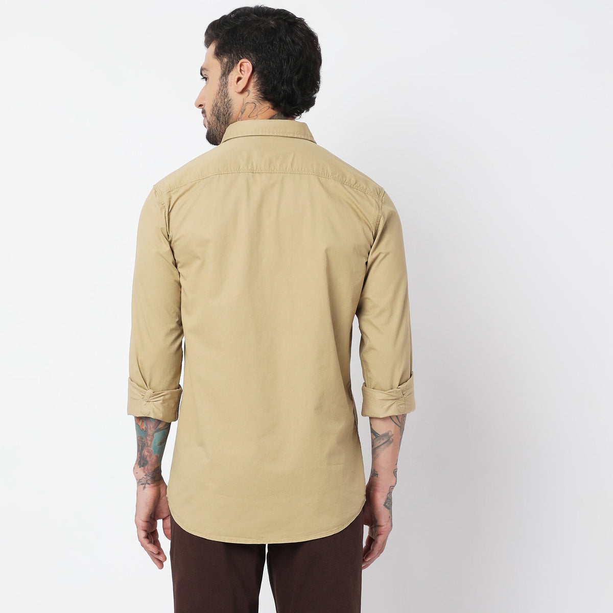 Slim Fit Solid Shirt