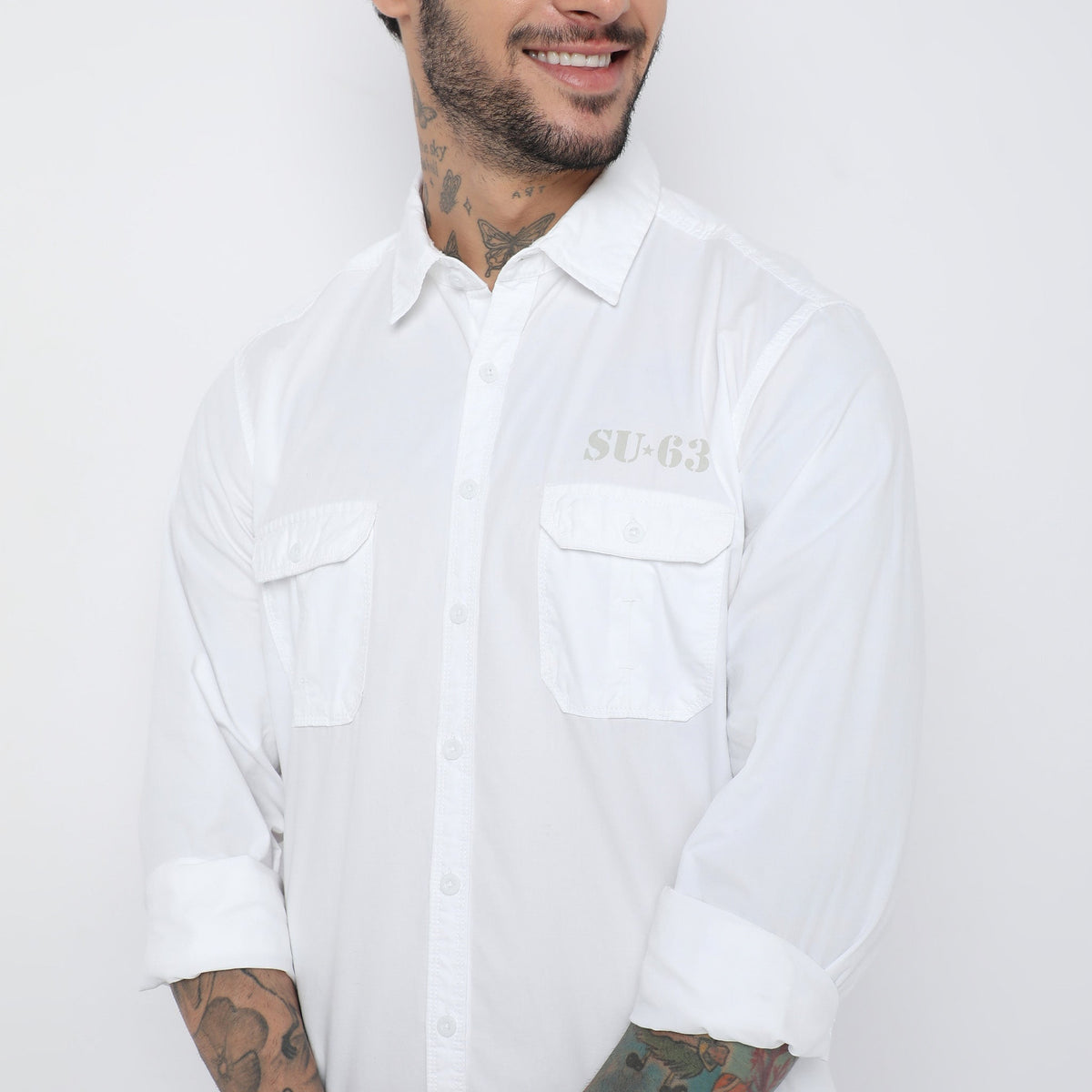 Slim Fit Solid Shirt