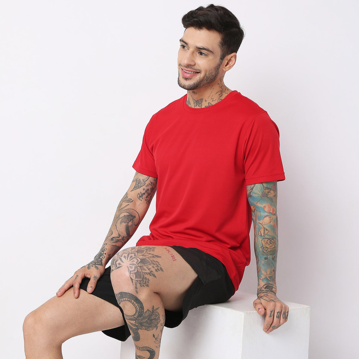 Regular Fit Solid T-Shirt