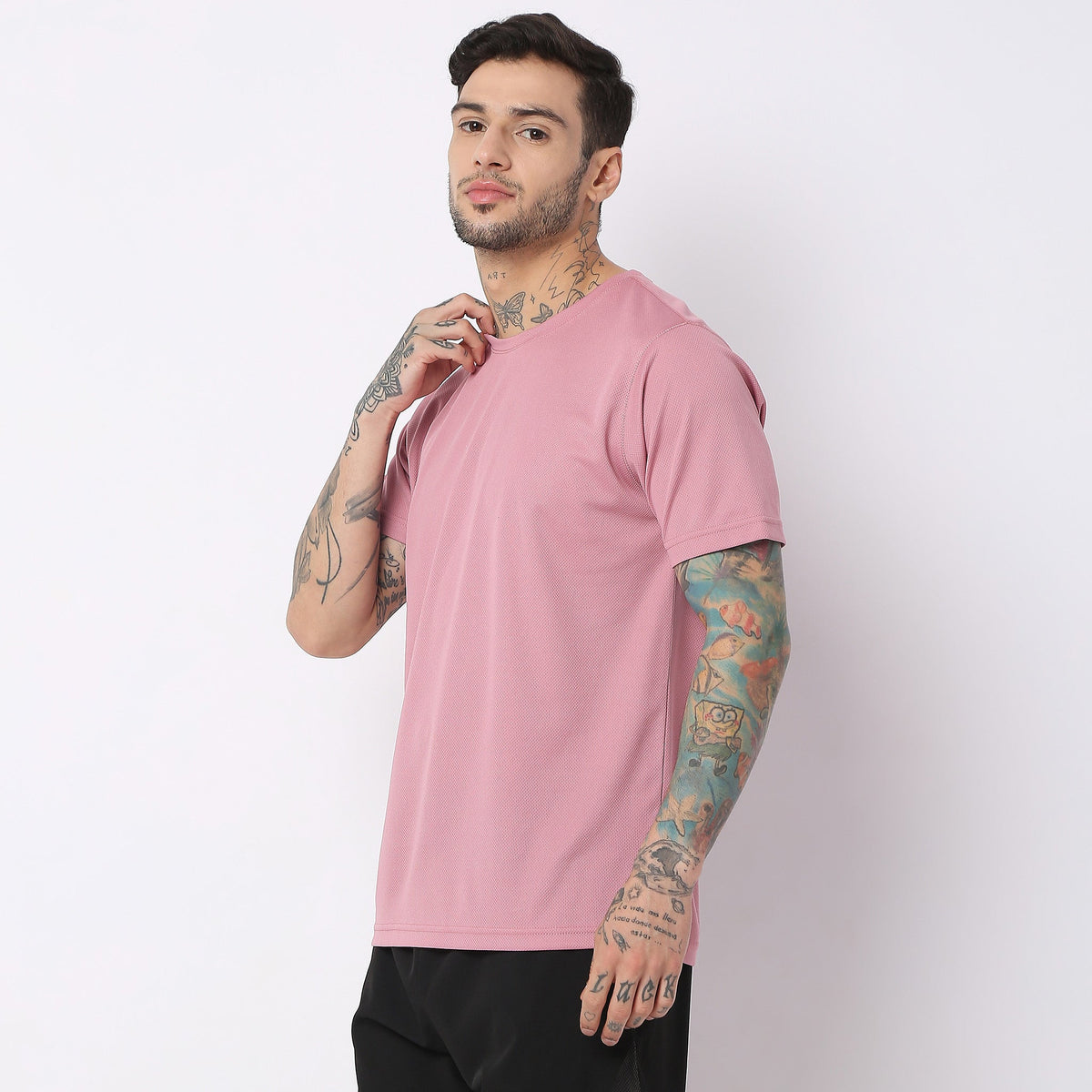 Regular Fit Solid T-Shirt