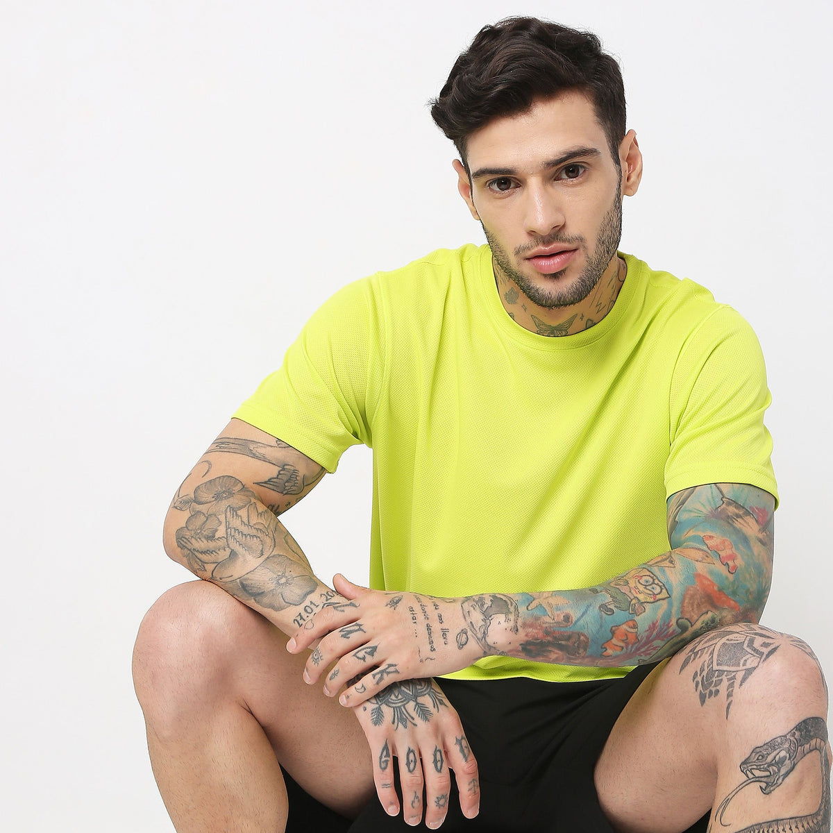 Regular Fit Solid T-Shirt