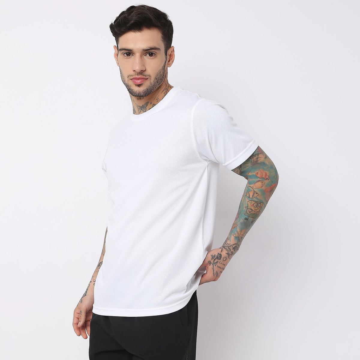 Regular Fit Solid T-Shirt