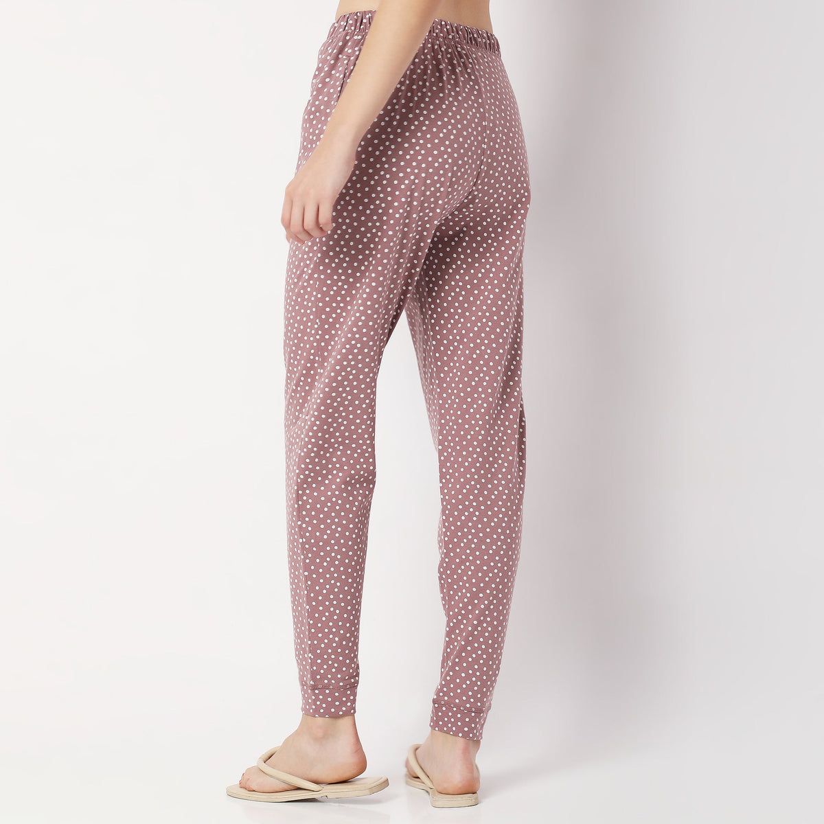 Regular Fit Polka Dot Mid Rise Pyjamas