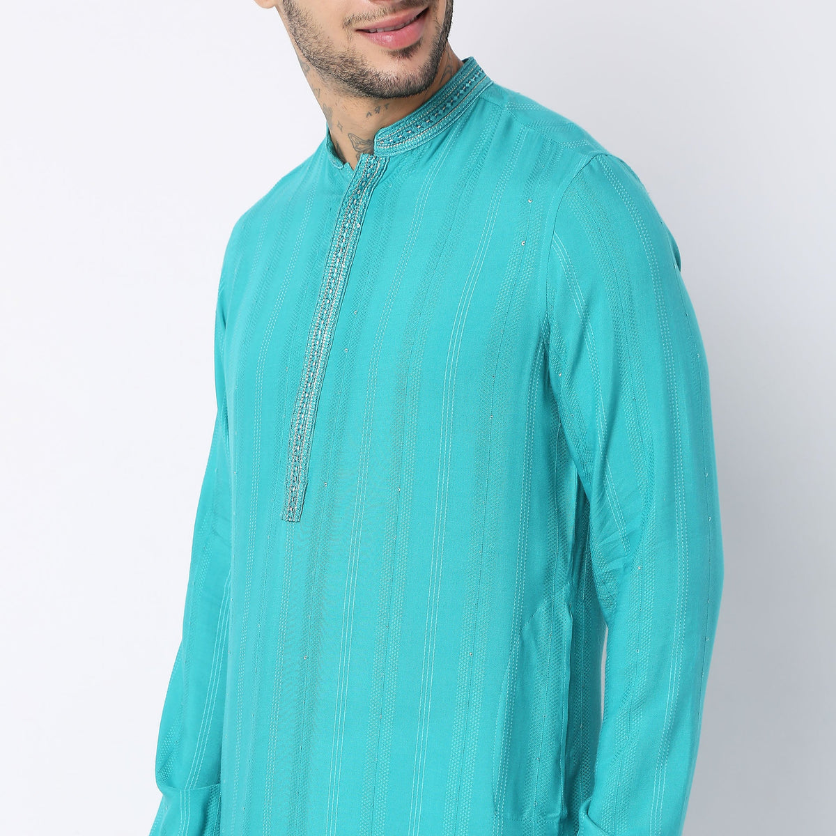 Regular Fit Embellished Kurta