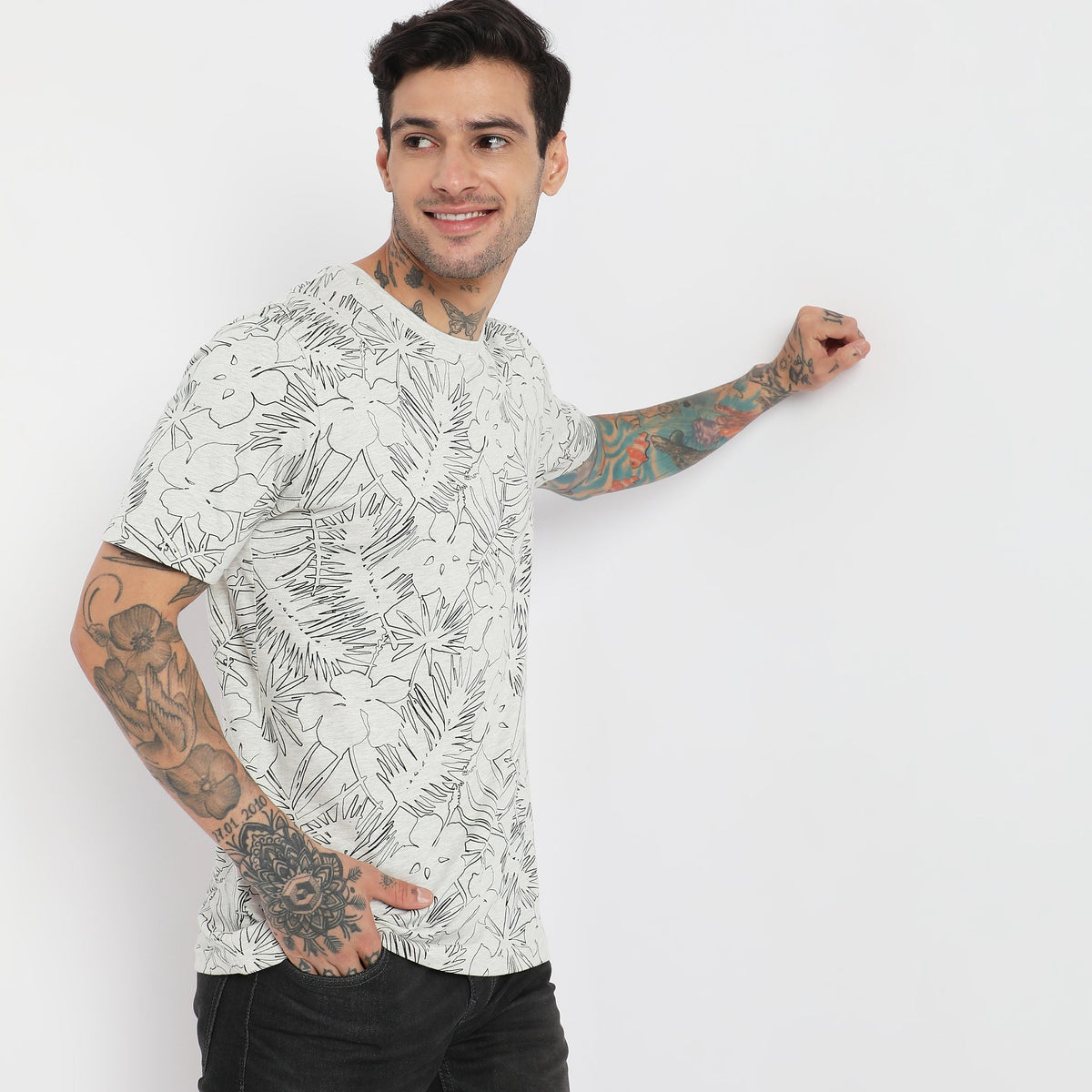 Regular Fit Floral T-Shirt