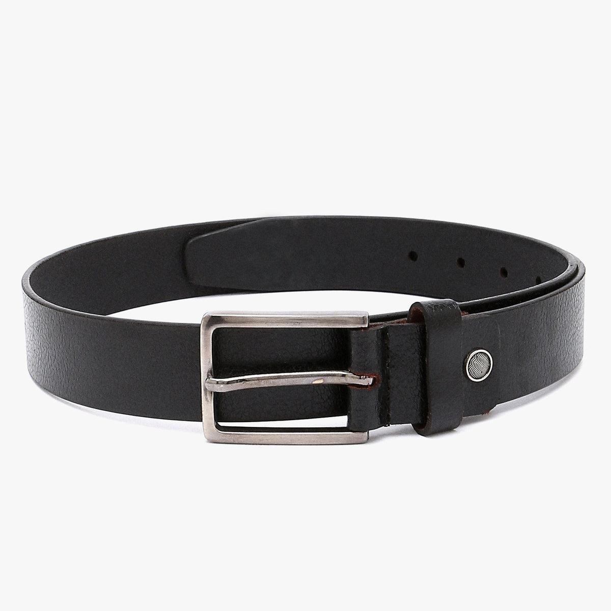 Men Wearing Genuine Leather Black Belts