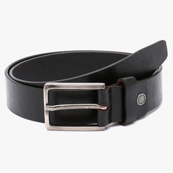 Men Wearing Genuine Leather Black Belts