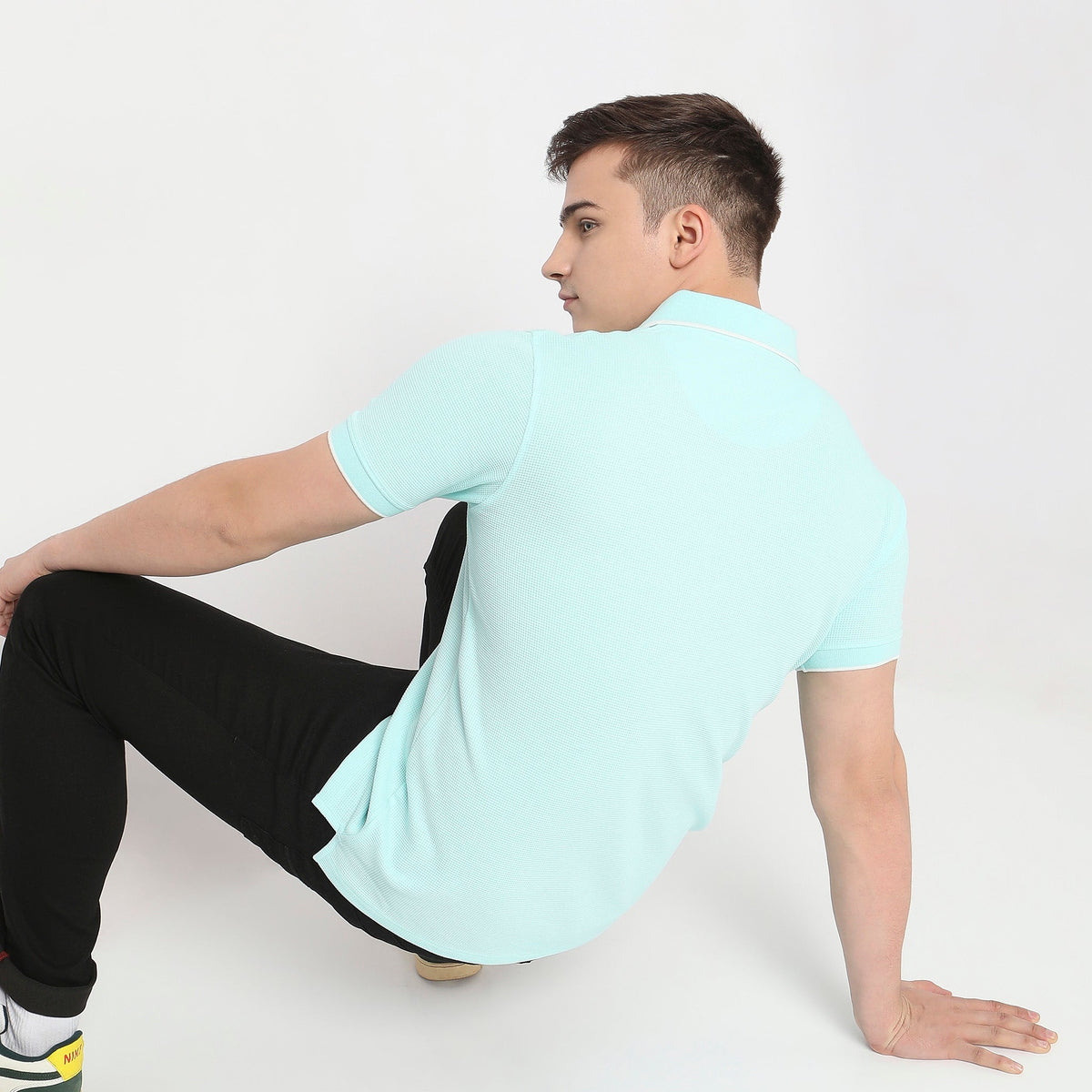 Regular Fit Textured Polo T-Shirt