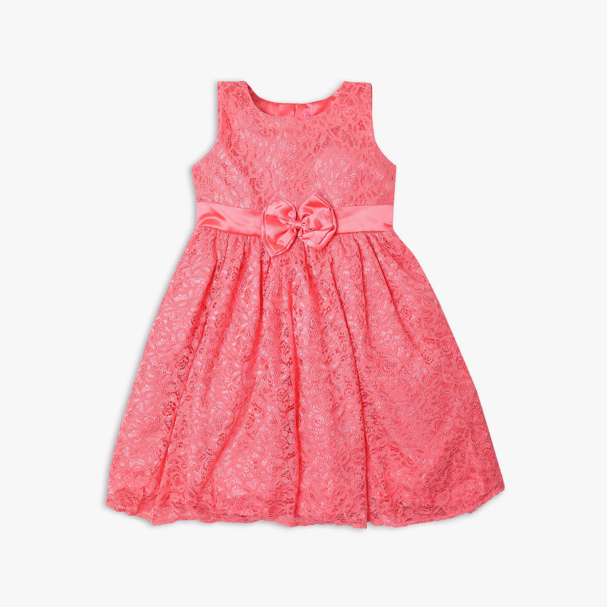 Girl's Regular Fit Embellished Frock