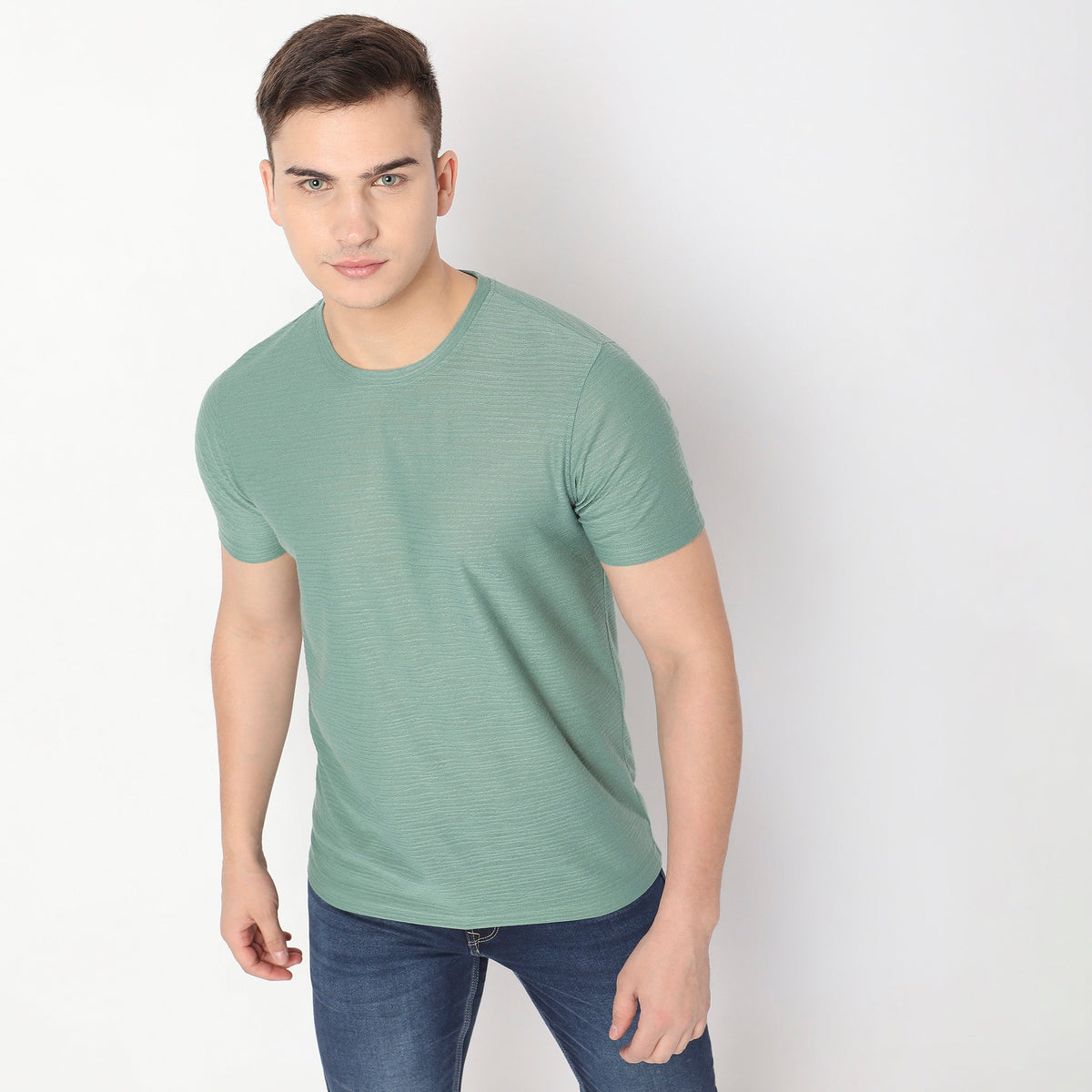 Regular Fit Textured T-Shirt